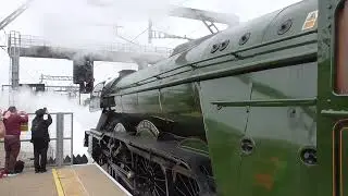 60103 Flying Scotsman on The Cardiff Express Departure Reading for Cardiff Central Caerdydd Canolog