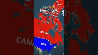 Why is the US - CANADA border not like any other border? #shorts #geography #canada #usa #maps