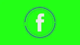 Facebook, Instagram, Youtube, Twitter Logo Green Screen Animations 2 types