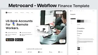 Finance Webflow Template | Metrocard