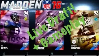 RAY LEWIS JOINS THE SQUAD! LIVE DRAFT Madden 16 Draft Champions Gameplay! Ep. 9
