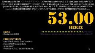 53 Hz 1 Hz Interval Sine Pure Tone Frequency 441000 Sample Stereo