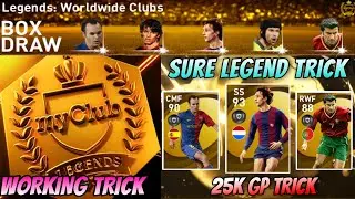 LEGEND Black Ball Trick In LEGENDS Worldwide Clubs Box Draw || Pes 2021 Mobile