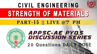 #APPSC_AE_CIVIL | Strength of Materials | Columns and struts - II