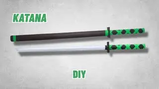 The Perfect Cosplay Prop: Lightweight Paper Katana | How to Make a Real Anime Stile Easy Katana GIY