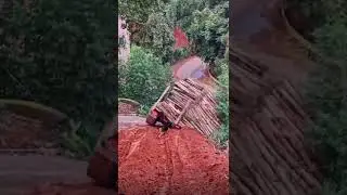 Fast truck unloading #shorts