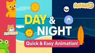 🌞🌜 Easy ScratchJr Day & Night Animation | Coding for Kids Fun Tutorial!