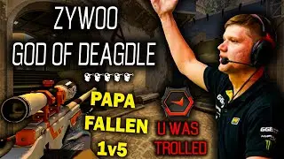 CS GO best moments fallen ace 1v5 | s1mple trolling in fpl | zywoo headshot in air video [4k]