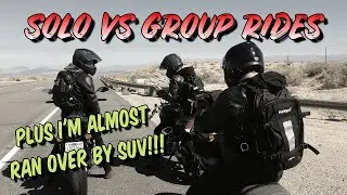Solo VERSUS Group Motorcycle Rides - Evaluating the PROS of Each!