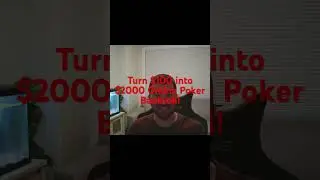 Turn $100 into $2000 playing poker online! #poker #bankrollchallenge #shorts