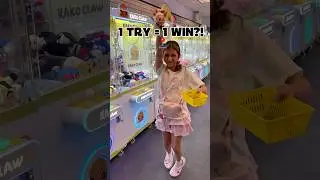 I WON Labubu with the Claw Machine!! 🐰🕹️ #labubu #popmart #blowup