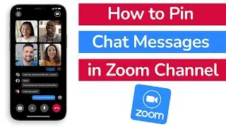 Как закрепить сообщения чата в канале Zoom?