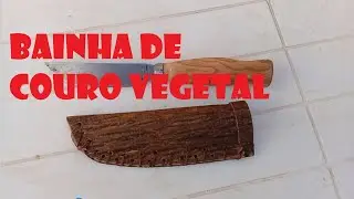 Bainha de Faca Feita de Couro Vegetal