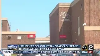 Student's school essay sparks outrage over racist remarks