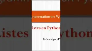 #Liste en python #shorts