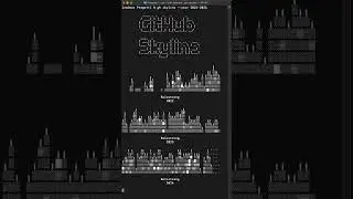 Your GitHub Commits Skyline in the terminal 🏙️ #GitHubSkyline