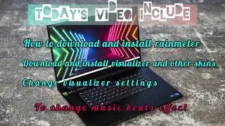 How to download & install Rainmeter & skins || download visualizer Rainmeter || Look PC/desktop cool