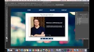 Designing a Basic Website in Adobe Photoshop with UI and UX Design