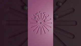 Rolling Balls in Circular Motion | Seamless Loop Animation #loopanimation #3dloop #motionloop