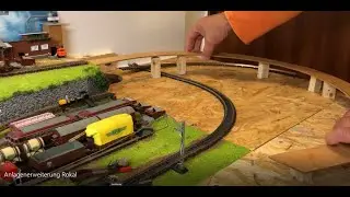 Modellbahn TT Rokal Aufbau einer Rampe und Bergwerk