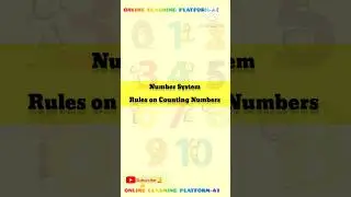 Number System| Rules on Counting numbers| sum of series| #maths #shorts #shortsfeed #youtubeshorts