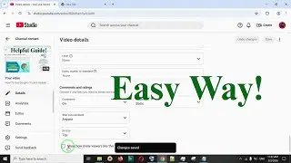 How To Hide And Show Likes On Your YouTube Video