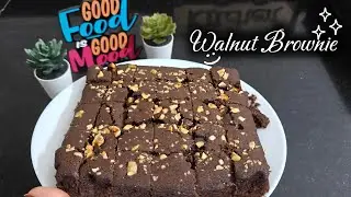Easiest CHOCO WALNUT BROWNIE Recipe | Best fudge walnut Brownies ever!!