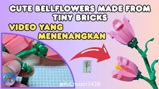 Tiny bricks assembly 🌷! merakit mini bricks detail & clean | As Creator