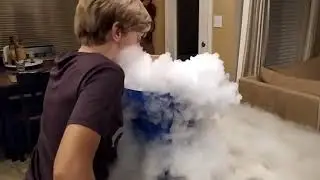 Having fun with Mega Dry Ice!