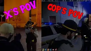 Cop NVL's And Uses Radio While Down?  