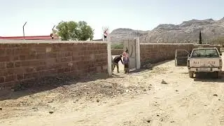مشروع تسوير مدرسة الاساسيه الثانويه  بنعوه الغناء