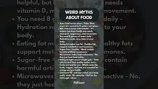 👆 Top Food Myths BUSTED! 🚫🍽️ #FitFixen #Shorts