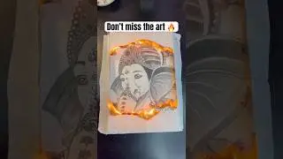 &ldquo;Magic of Fire Art 🔥 | Unbelievable Transformation!&rdquo; #ganesh #Shorts #Art #FireArt