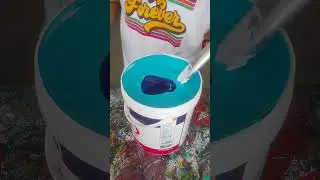HOW TO MIX AND MATCH WET SAMPLE AQUA BLUE COLOR #aquabluecolor #color #paintmixing #shortvideos