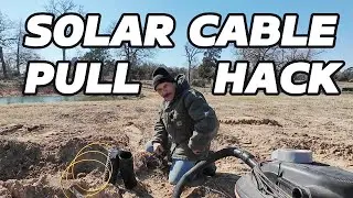 Solar Install Hack: Run a Pull String 100ft in Seconds!