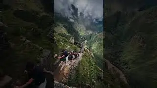 Exploring Huayna Picchu mountain. #shorts #short #peru #travel #adventure #trek #view #machupicchu