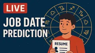 LIVE Chart Reading 9 - Predicting Job Date | Vedic Astrology | Consult Shovan