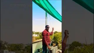 Folding Greennet ☀️🌬️ #gardenshed #greennetwork #fabrication #green #kite #travel #vlog #automobile