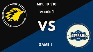 ONIC vs Rebellion GAME 1 | ENG MPL ID S10 Week 1 Day 2 #onic #rebellion  #mplid #mpl