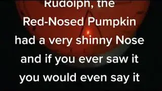 Red Nose Pumpkin Song, by Gene Bowdish #genebowdish