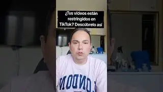 Tus videos est&aacute;n restringidos en TikTok #TikTokTips #TikTok2026 #AlgoritmoTikTok #Restriccion