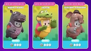 Fall Guys - Daily Item Shop - Nov. 19, 2022 🦛Hippo 🐊Gator 🐘Elephant 🏯🦖Godzilla, Mothra & More