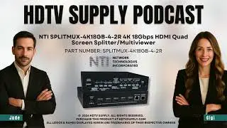 NTI SPLITMUX-4K18GB-4-2R 4K 18Gbps HDMI Quad Screen Splitter/Multiviewer