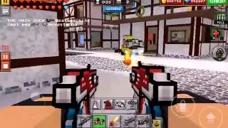 Pixel gun Gameplay.LASER MINIGUN.
