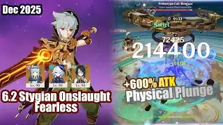 Razor Physical Plunge | Luna III (6.2) Stygian Onslaught Fearless | Razor Log | Genshin Impact