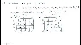 Five Variable k map | Example-2 | SOP | STLD | Lec-51