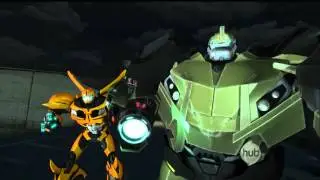 TFP: Bumblebee, Bulkhead and Arcee vs Breakdown and Knock Out
