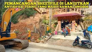 JALINSUM BATU JOMBA SORE INI || Pemancangan Sheetpile Di Lanjutkan Antisipasi Longsor