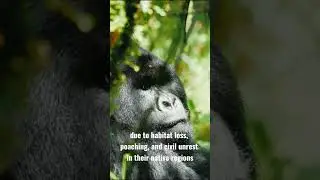 Top animals in danger of extinction. Top 7: Mountain Gorilla