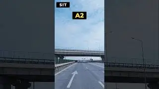 Passing Under A0 on A2 | Real Highway Sounds 🚗 #Shorts #A2
